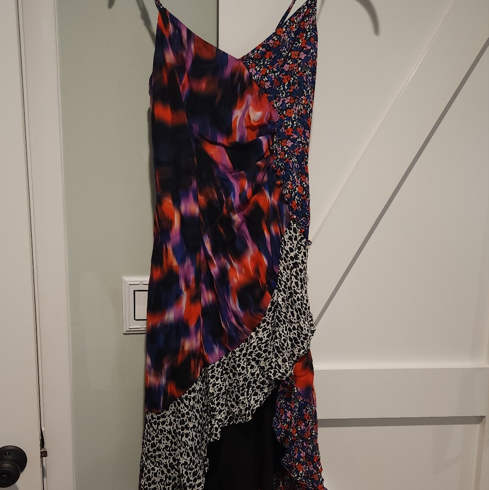 Parker mixed print dress
